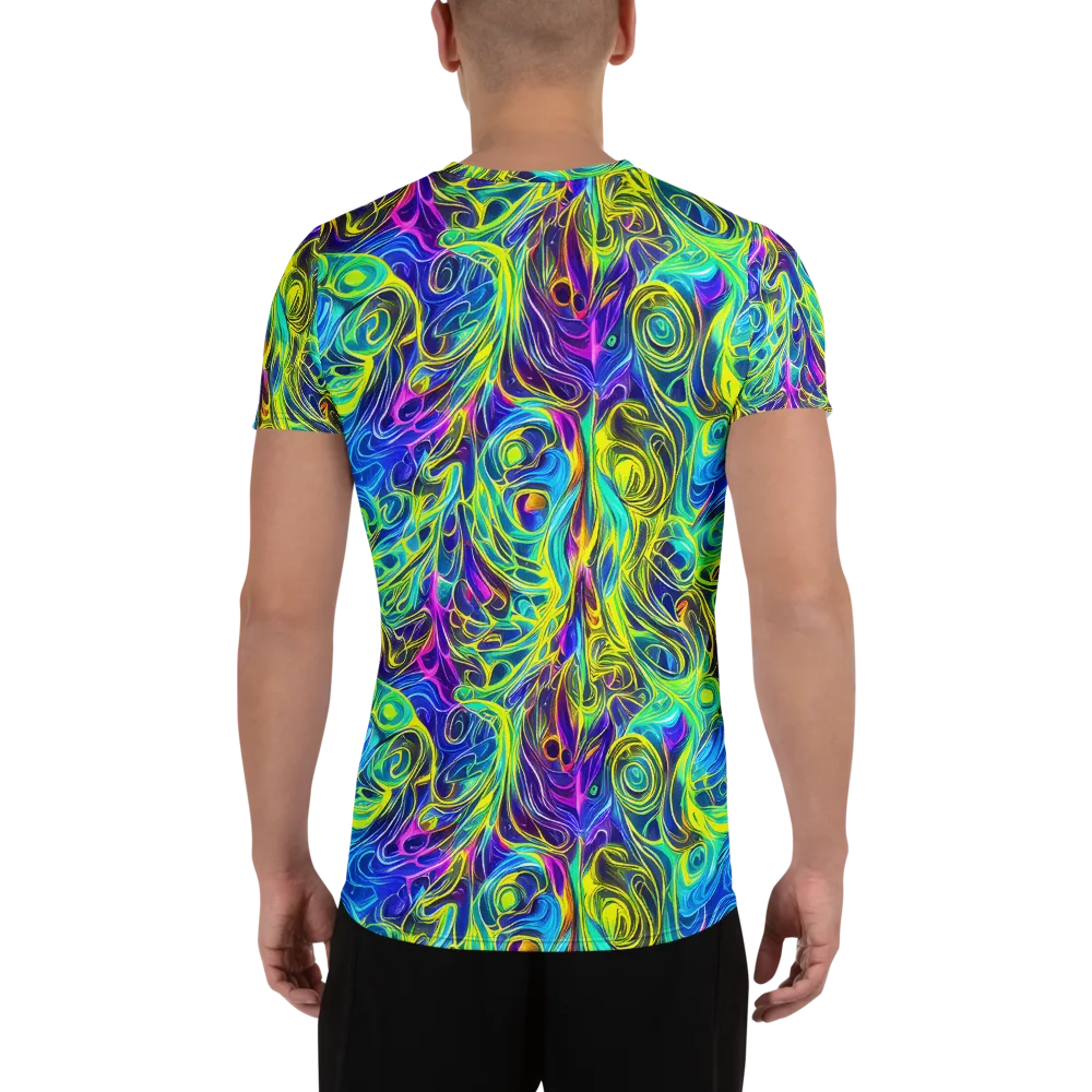 Kaleidoscope Rapture on Men's Athletic T-Shirt — Back