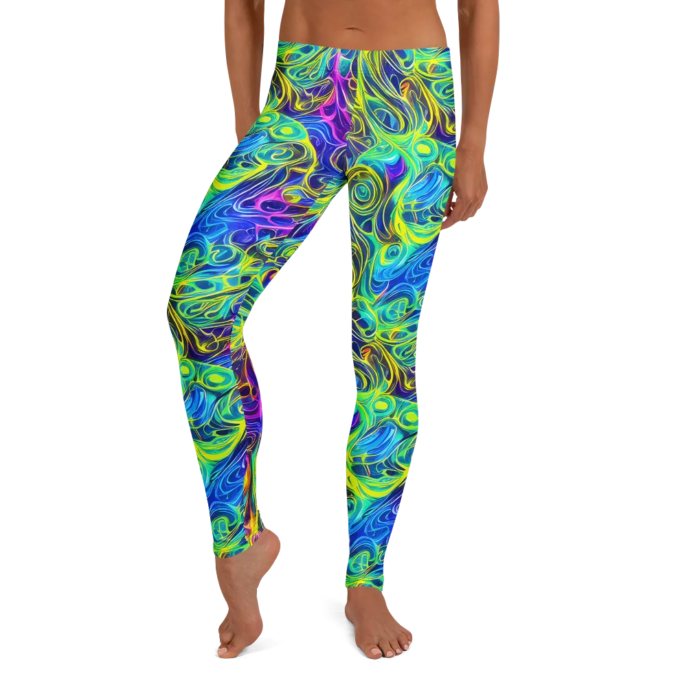 Kaleidoscope Rapture on Leggings — Front