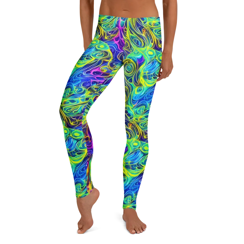 Kaleidoscope Rapture on Leggings — Front