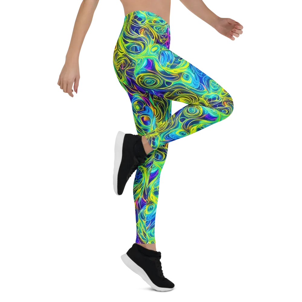Kaleidoscope Rapture on Leggings — Right