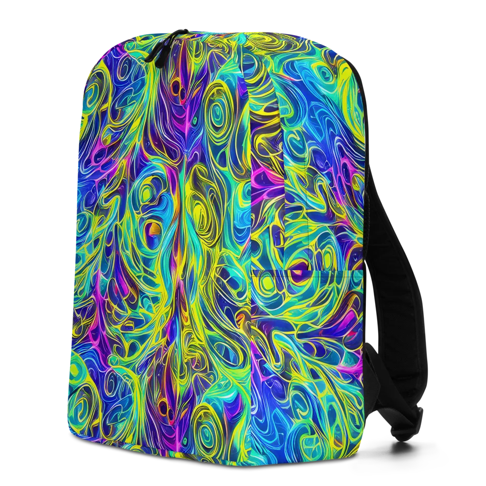 Kaleidoscope Rapture on Minimalist Backpack — Left