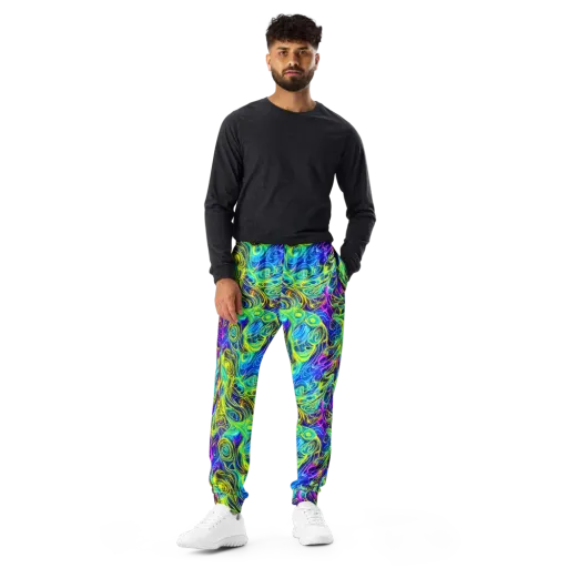 Kaleidoscope Rapture on a Men's Joggers