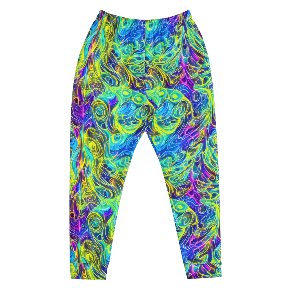 Kaleidoscope Rapture on Men's Joggers — Front