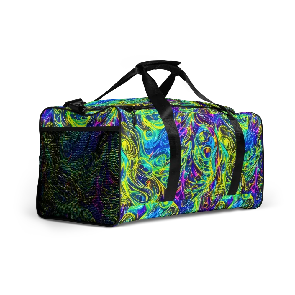 Kaleidoscope Rapture on Duffle Bag — Right Front