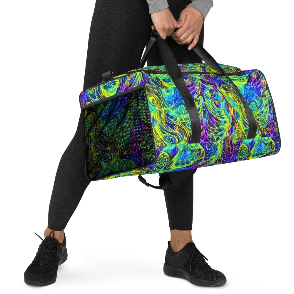 Kaleidoscope Rapture on Duffle Bag — Right Front