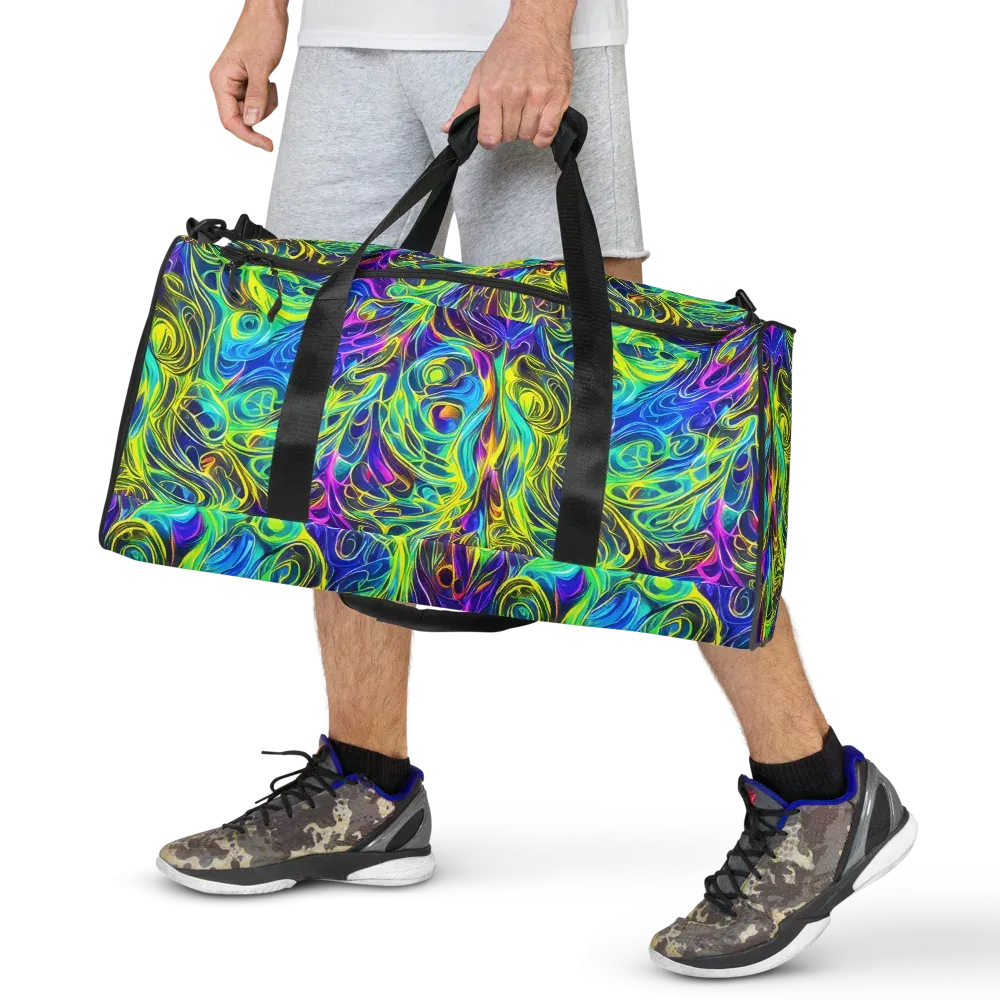 Kaleidoscope Rapture on Duffle Bag — Front