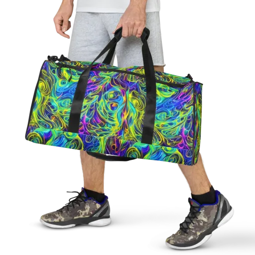 Kaleidoscope Rapture on a Duffle Bag