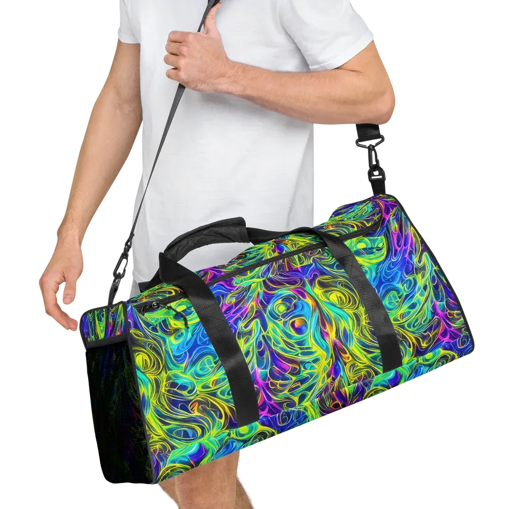 Kaleidoscope Rapture on Duffle Bag — Right Front