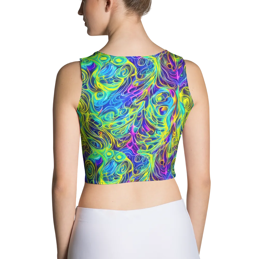 Kaleidoscope Rapture on Crop Top — Back