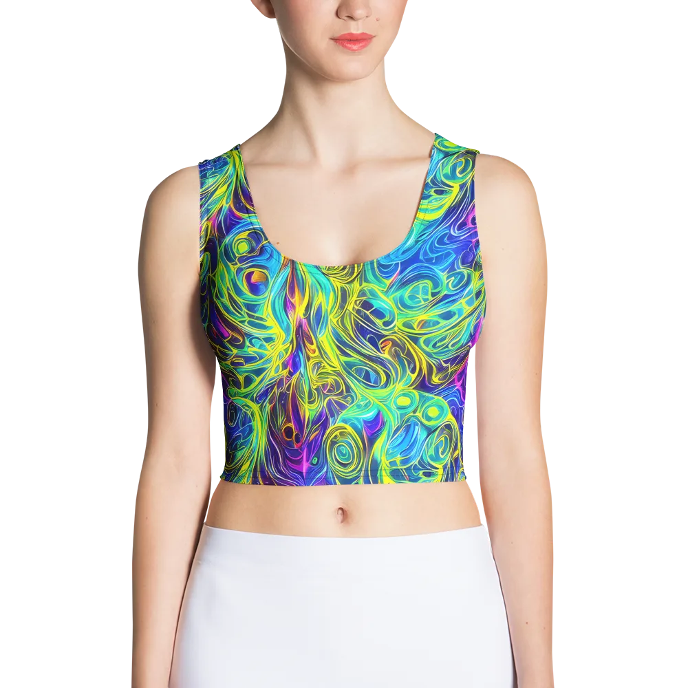 Kaleidoscope Rapture on Crop Top — Front