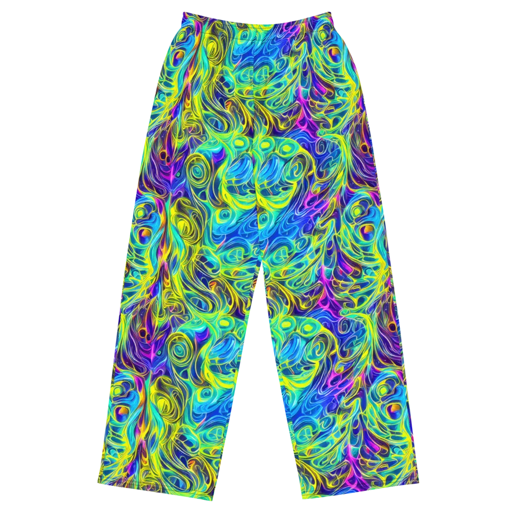 Kaleidoscope Rapture on Wide-Leg Pants — Front