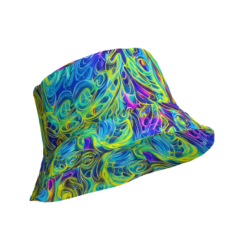 Kaleidoscope Rapture on Reversible Bucket Hat — Product details Outside