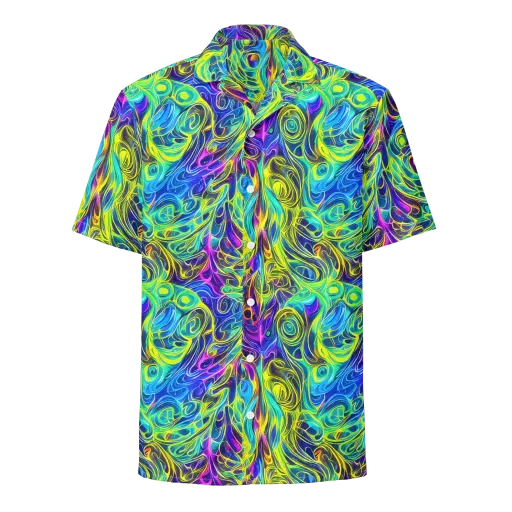 Kaleidoscope Rapture on a Button Shirt