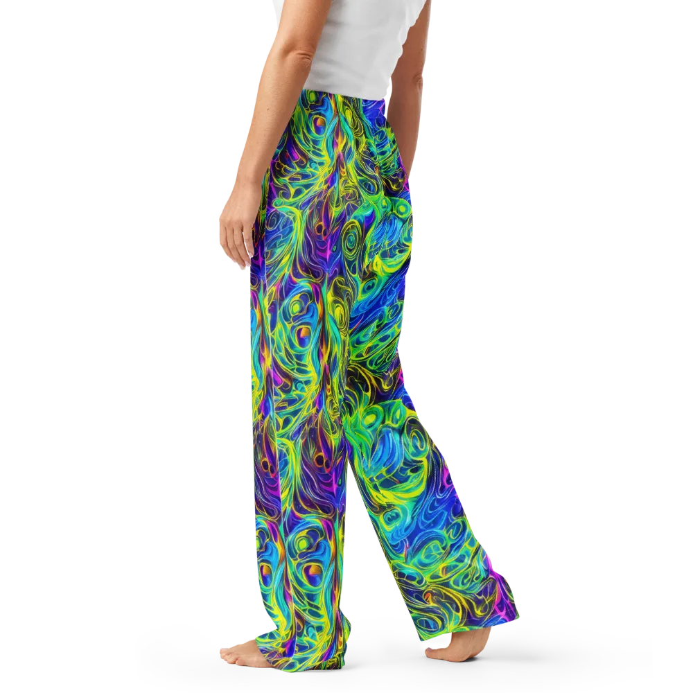 Kaleidoscope Rapture on Women's Pajama Pants — Left