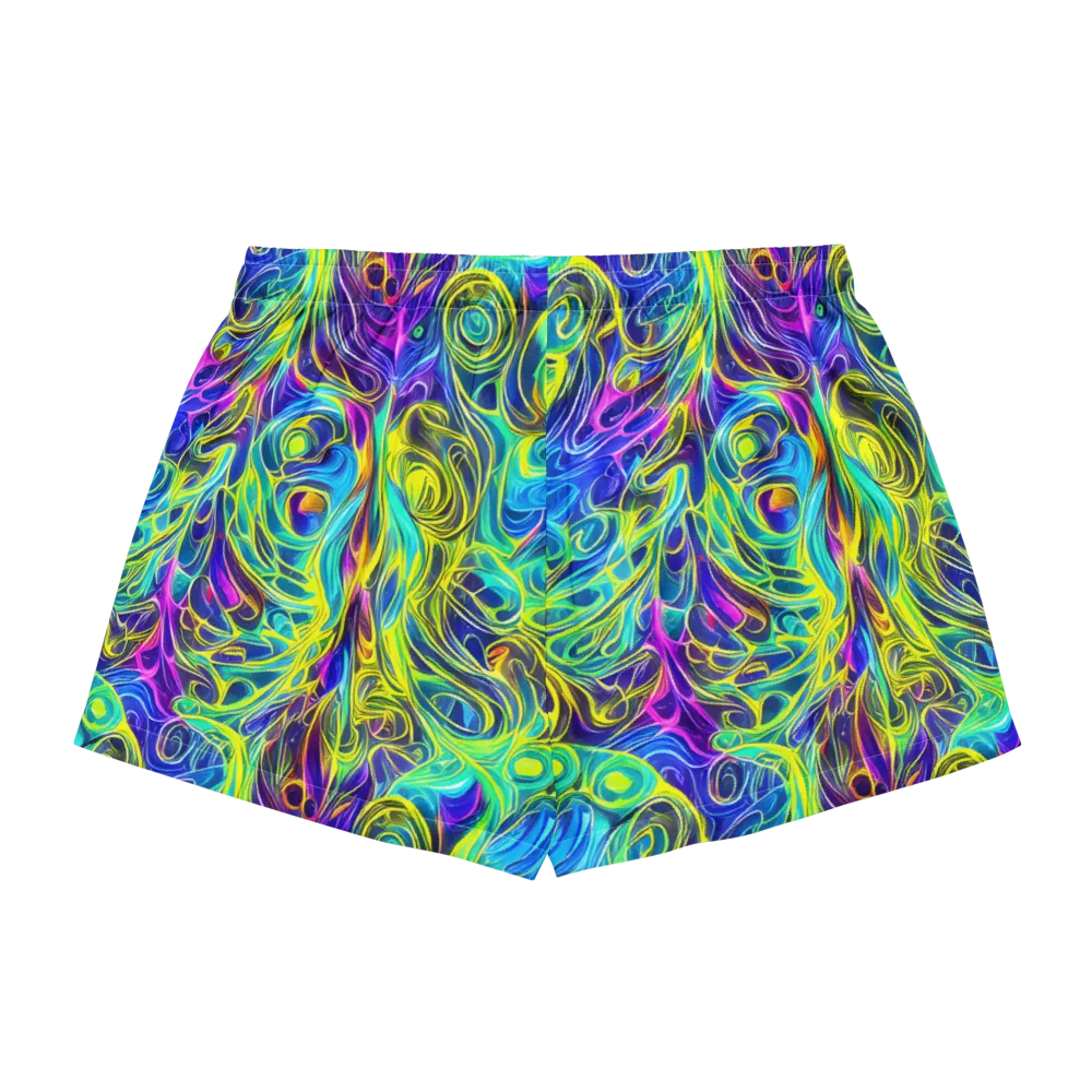 Kaleidoscope Rapture on Women's Pajama Shorts — Back