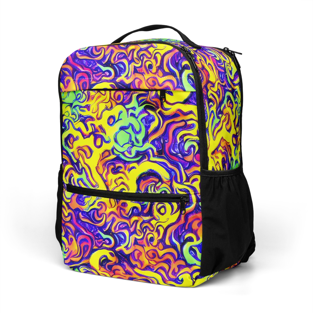 Citrus Ink Riptide on Utility Backpack — Left Front