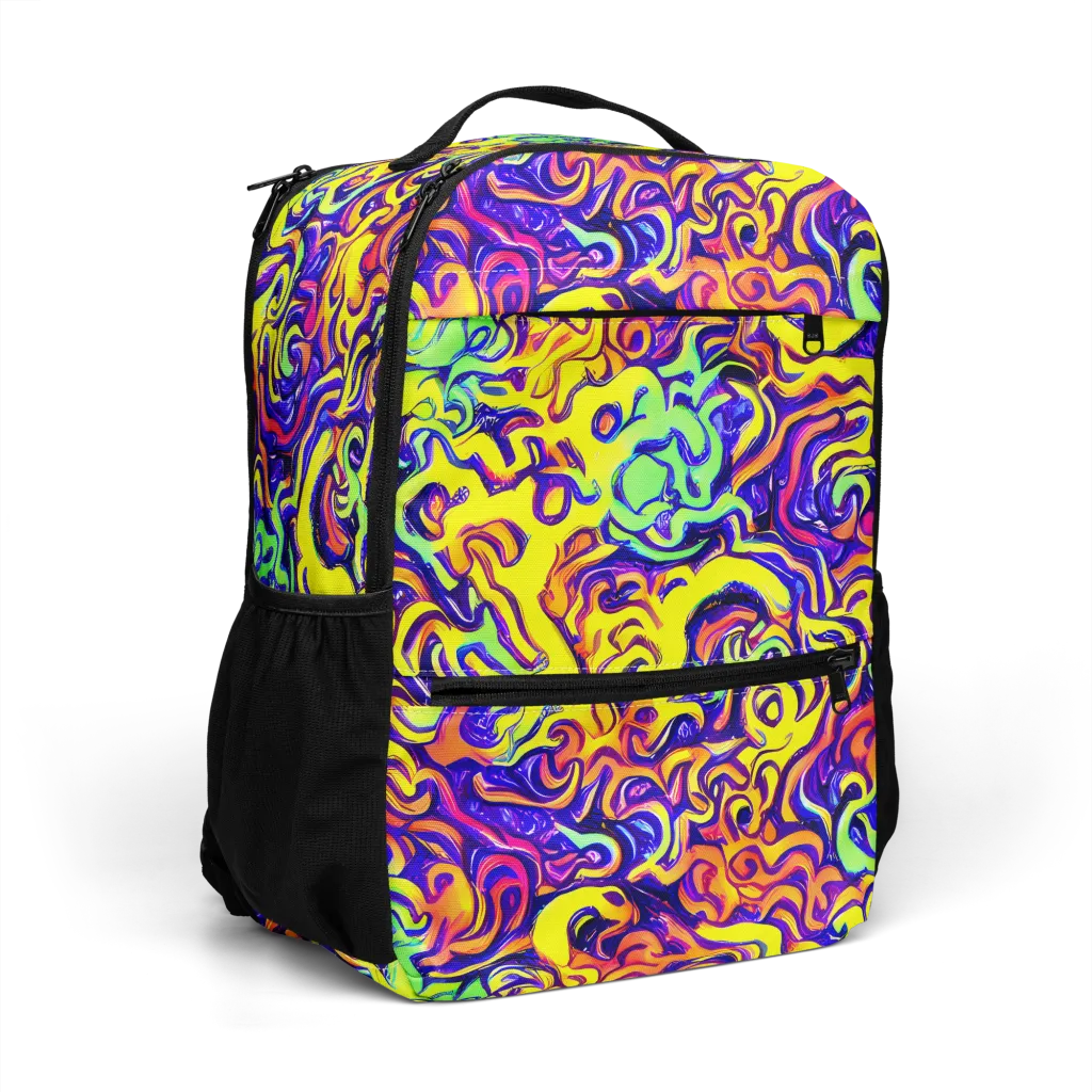 Citrus Ink Riptide on Utility Backpack — Right Front