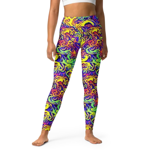 Citrus Ink Riptide on a Yoga Leggings