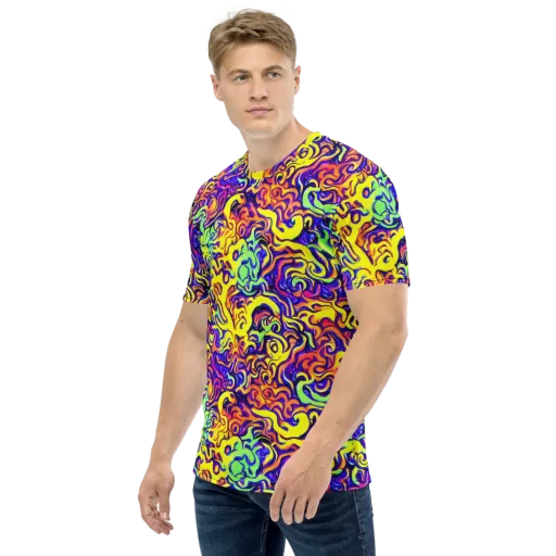 Citrus Ink Riptide on a Men's Crew Neck T-Shirt