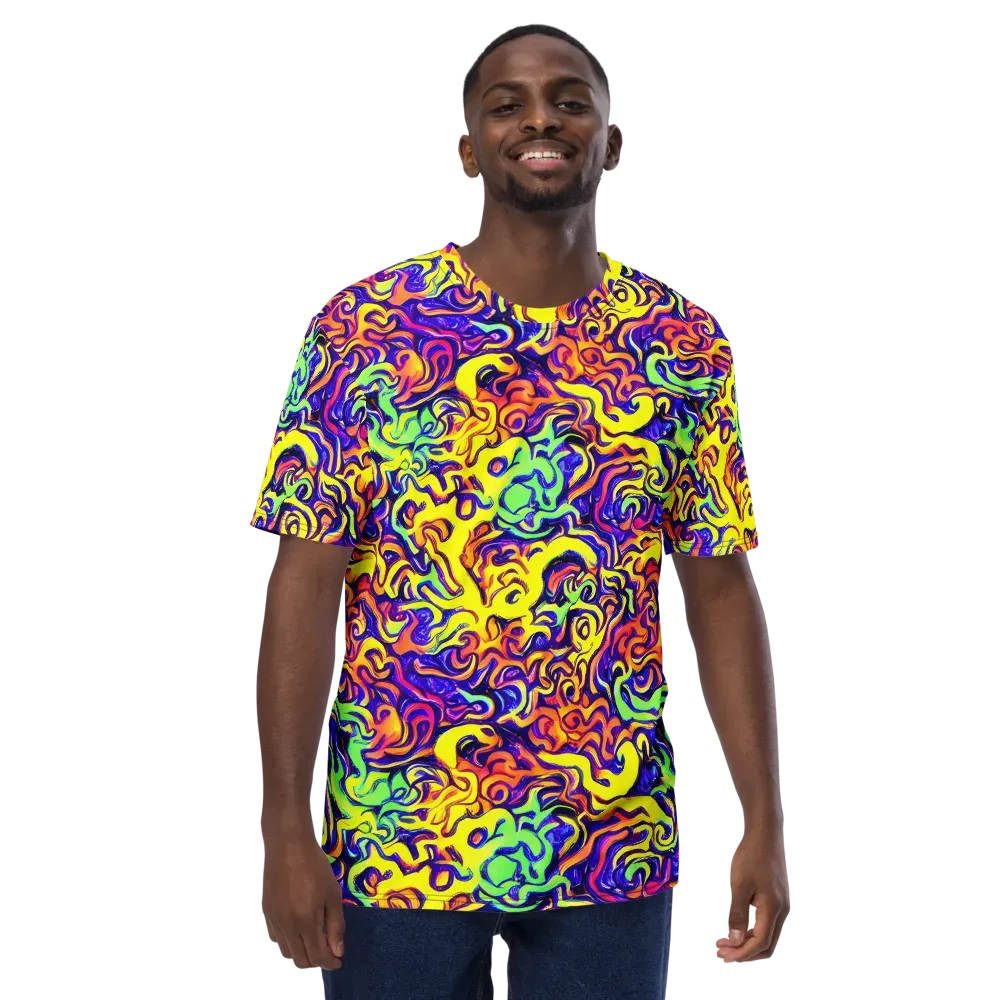Citrus Ink Riptide on Men's Crew Neck T-Shirt — Front