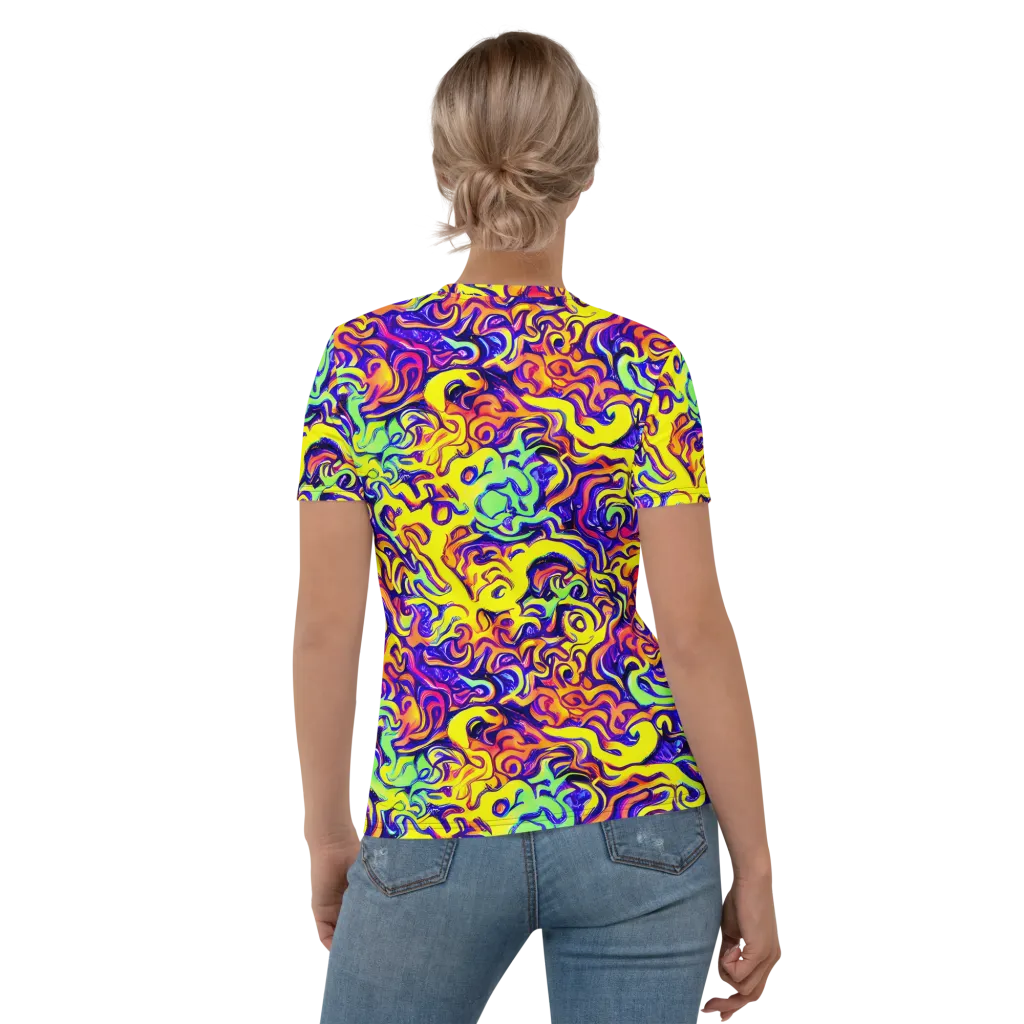 Citrus Ink Riptide on Women's Crew Neck T-Shirt — Back