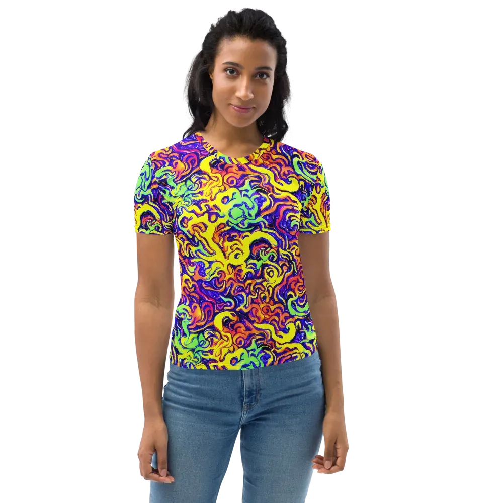 Citrus Ink Riptide on Women's Crew Neck T-Shirt — Front