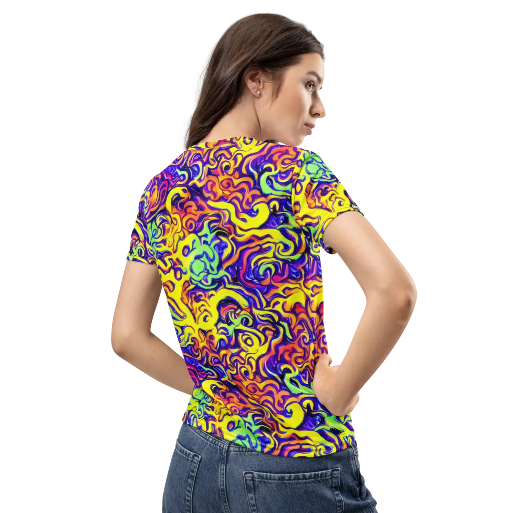 Citrus Ink Riptide on Women's Crew Neck T-Shirt — Back