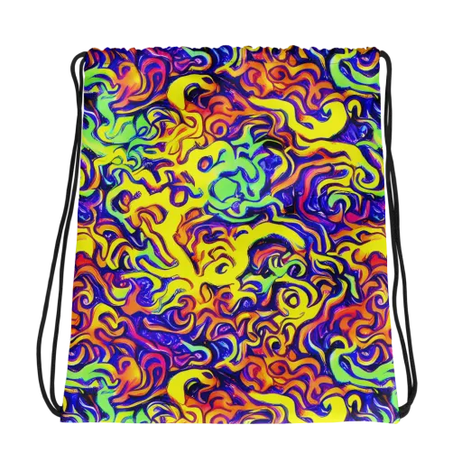 Citrus Ink Riptide on a Drawstring Bag