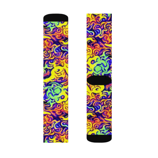 Citrus Ink Riptide on a Socks