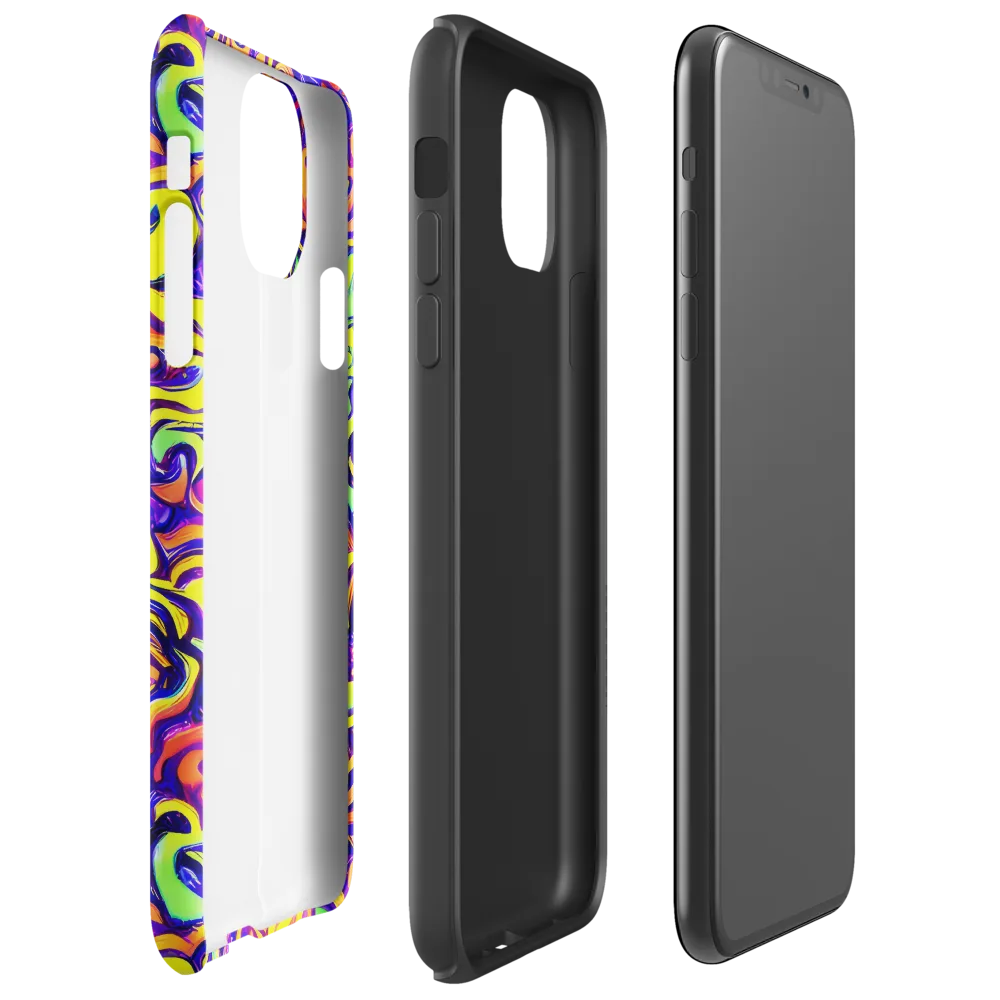 Citrus Ink Riptide on Tough Case for iPhone® — Right