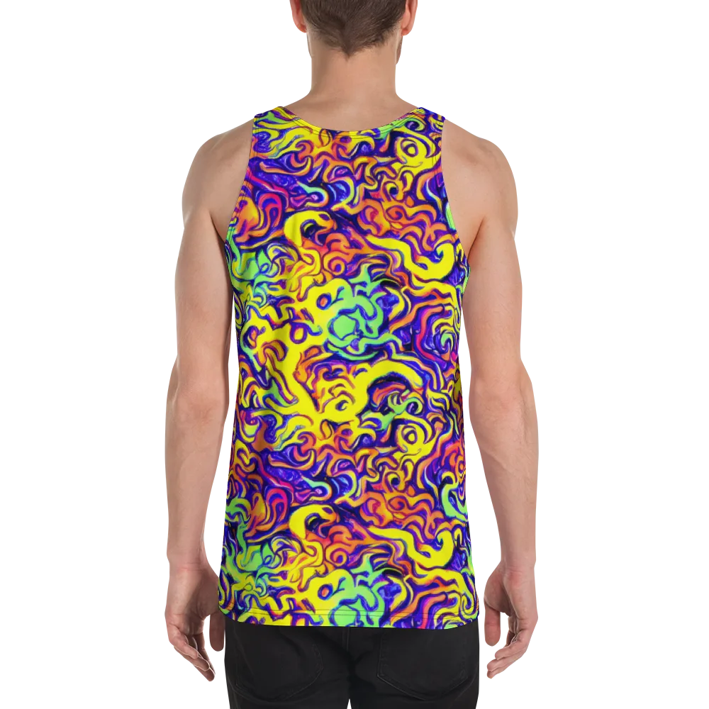 Citrus Ink Riptide on Men's Tank Top — Back