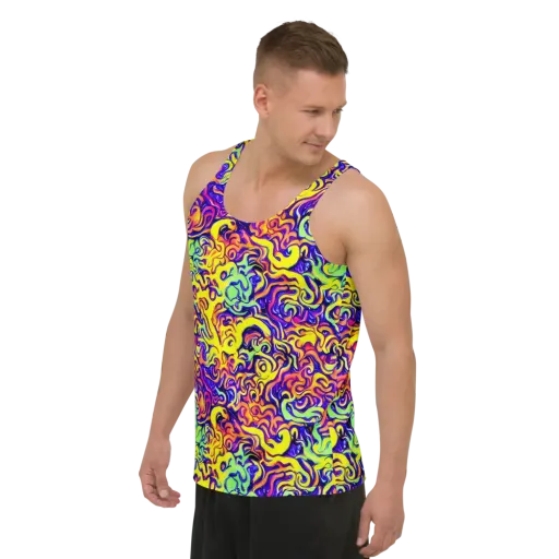 Citrus Ink Riptide on a Men's Tank Top