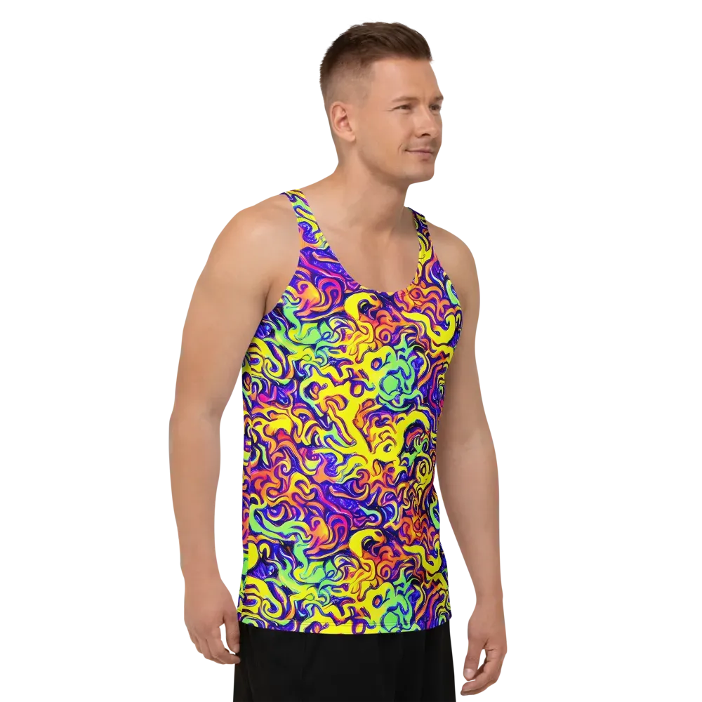 Citrus Ink Riptide on Men's Tank Top — Right Front