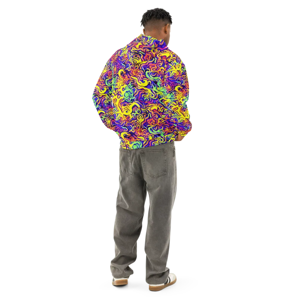 Citrus Ink Riptide on Cotton Hoodie — Back