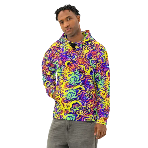 Citrus Ink Riptide on a Cotton Hoodie