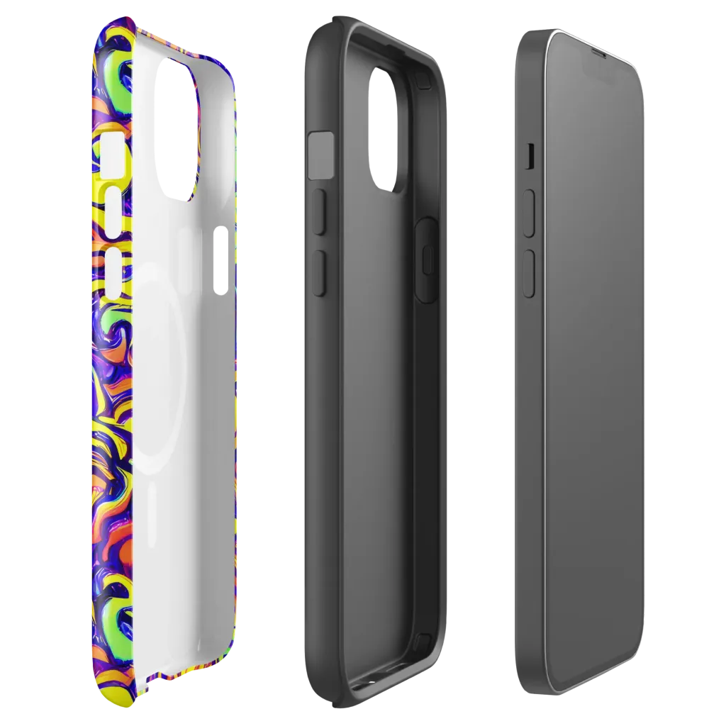 Citrus Ink Riptide on MagSafe Tough Case for iPhone® — Front
