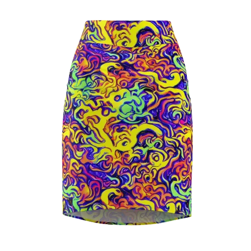 Citrus Ink Riptide on a Pencil Skirt