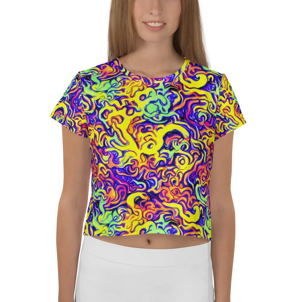 Citrus Ink Riptide on Crop Tee — Front