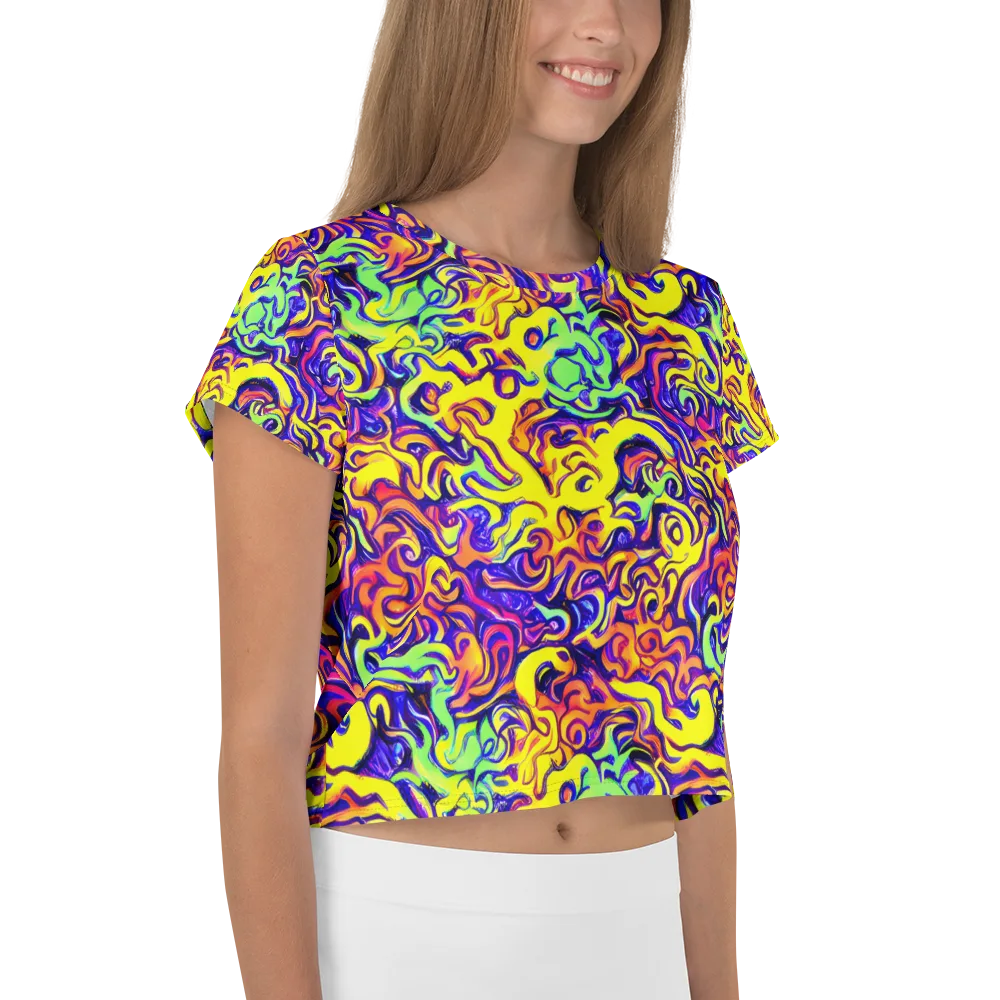 Citrus Ink Riptide on Crop Tee — Right