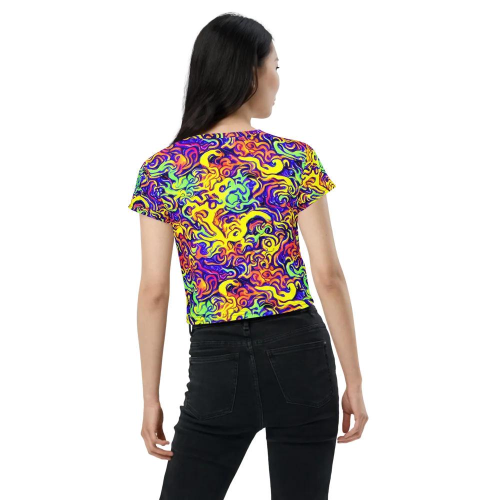 Citrus Ink Riptide on Crop Tee — Back
