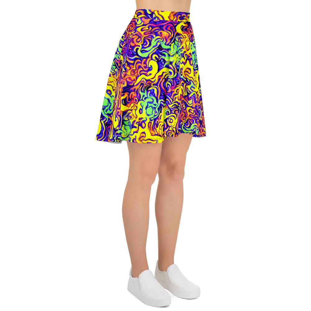 Citrus Ink Riptide on Skater Skirt — Right