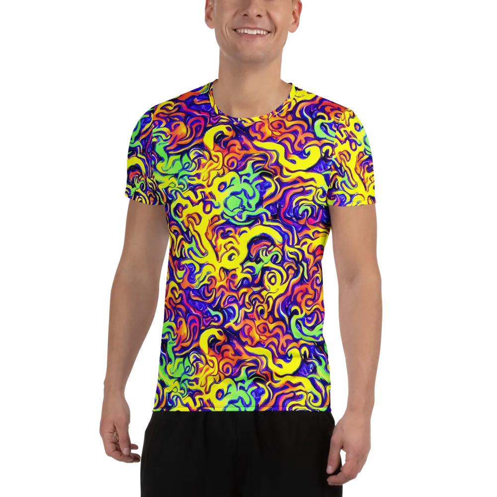 Citrus Ink Riptide on Men's Athletic T-Shirt — Front
