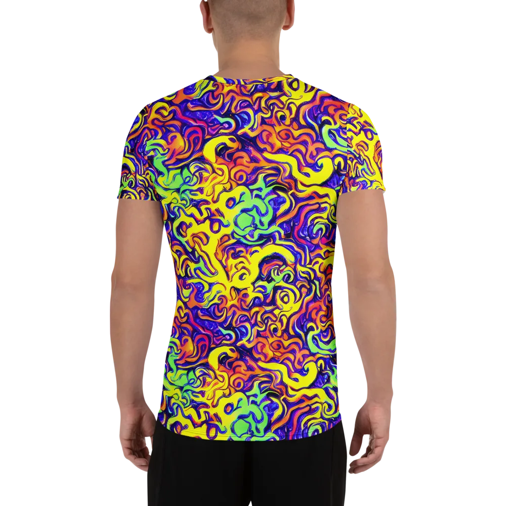 Citrus Ink Riptide on Men's Athletic T-Shirt — Back