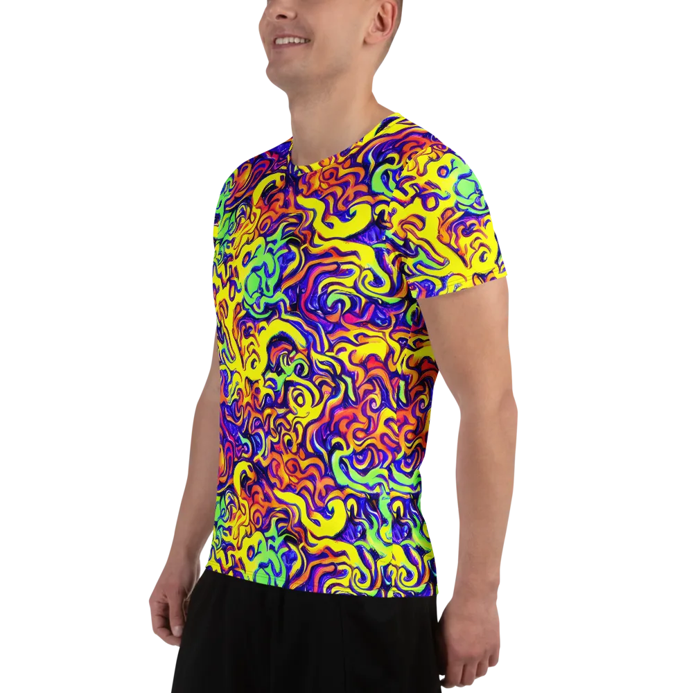 Citrus Ink Riptide on Men's Athletic T-Shirt — Left