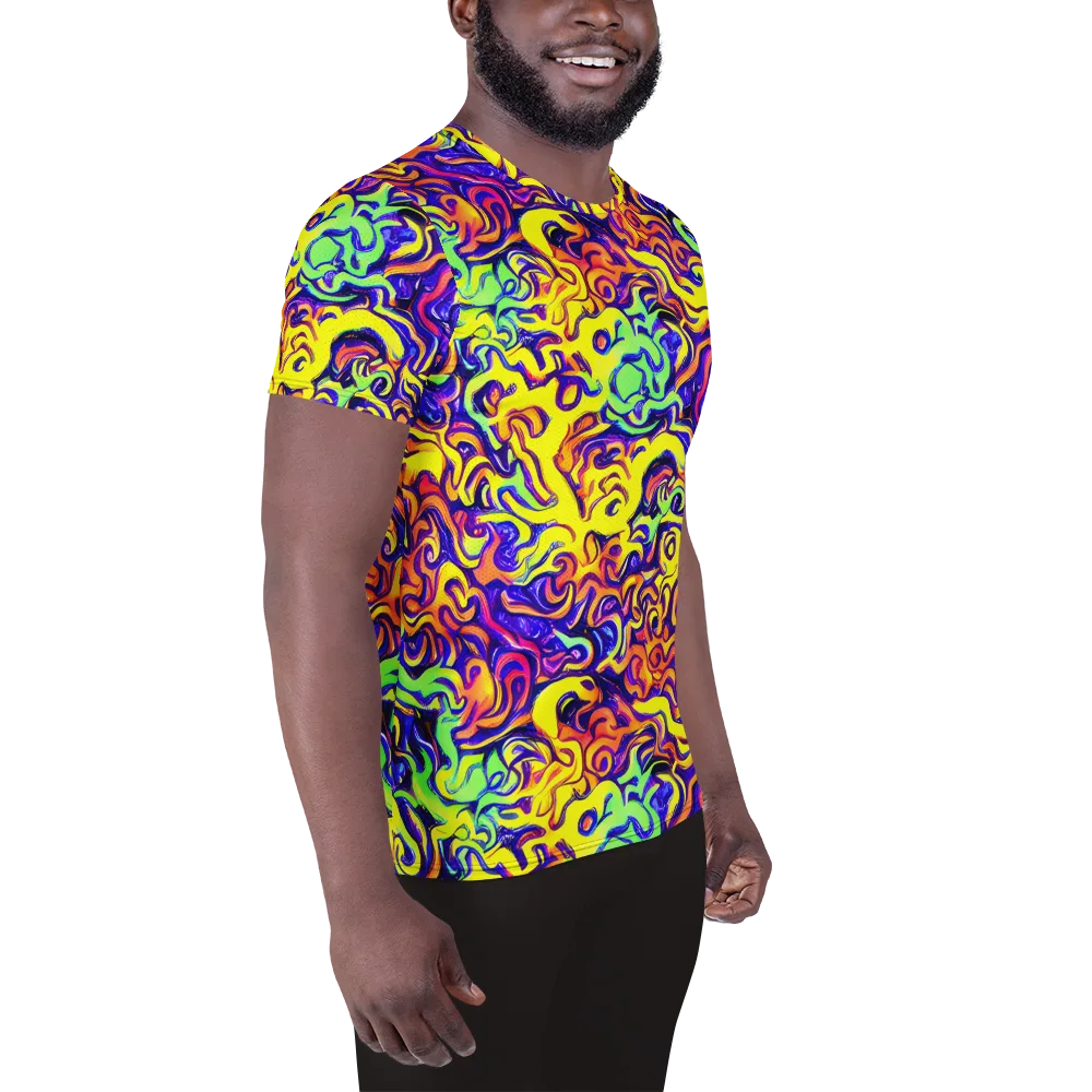 Citrus Ink Riptide on Men's Athletic T-Shirt — Right