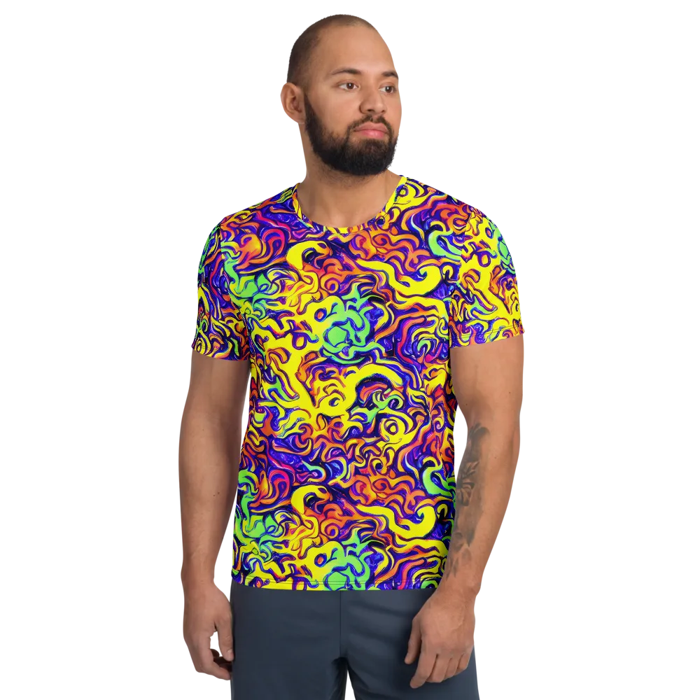 Citrus Ink Riptide on Men's Athletic T-Shirt — Front