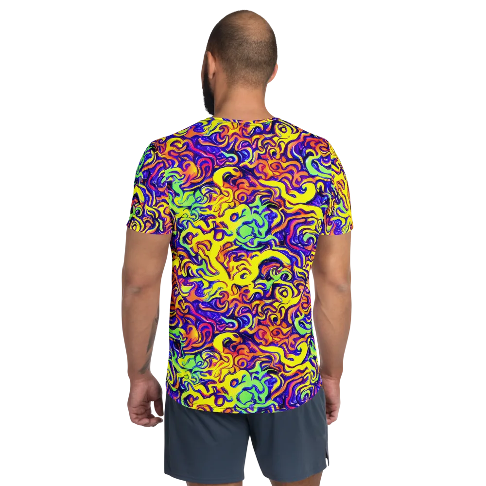 Citrus Ink Riptide on Men's Athletic T-Shirt — Back