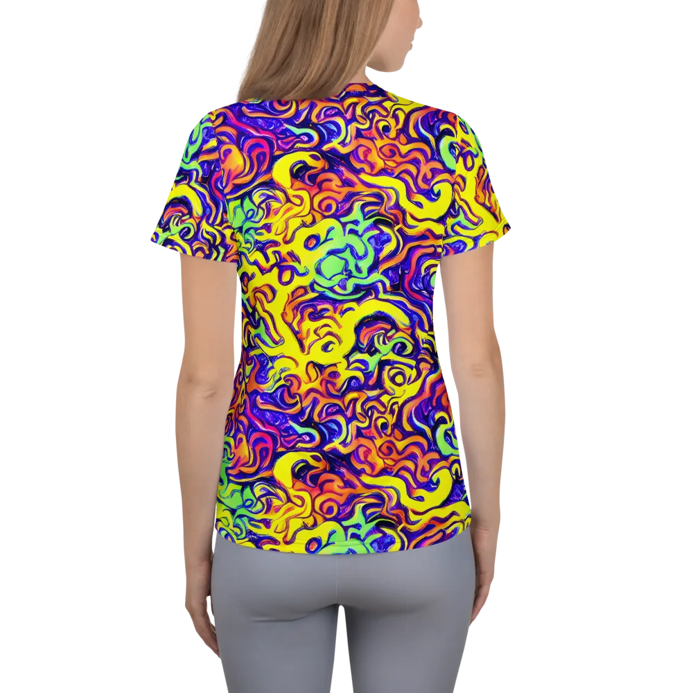 Citrus Ink Riptide on Women's Athletic T-Shirt — Back