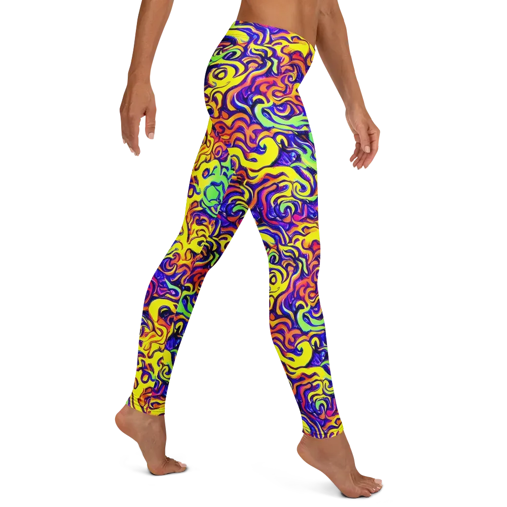 Citrus Ink Riptide on Leggings — Right