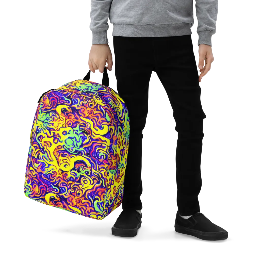 Citrus Ink Riptide on Minimalist Backpack — Zoomed-in